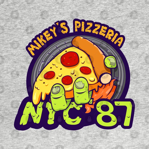 Mikey's Pizzera by DeepDiveThreads